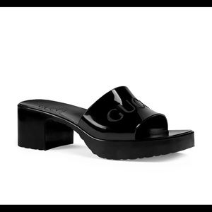 Gucci Women's Block Heel Platform Slide Sandals